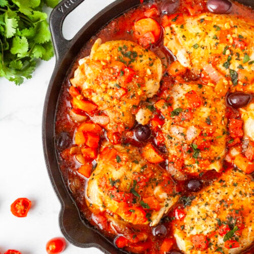 Chicken cacciatore.