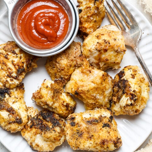 Air fryer popcorn chicken.