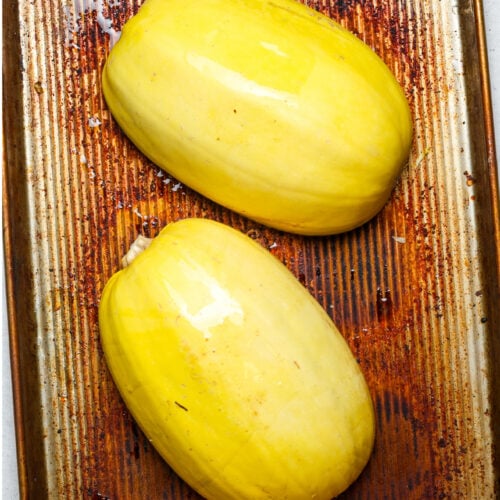 How to cook spaghetti squash.