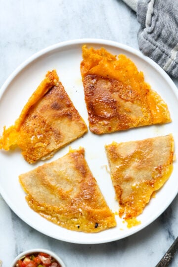 Air fryer quesadilla.