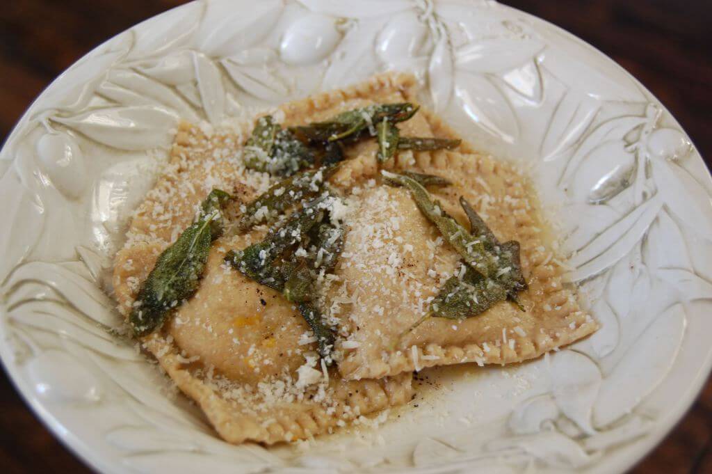 butternut squash ravioli on 100 Days of #RealFood