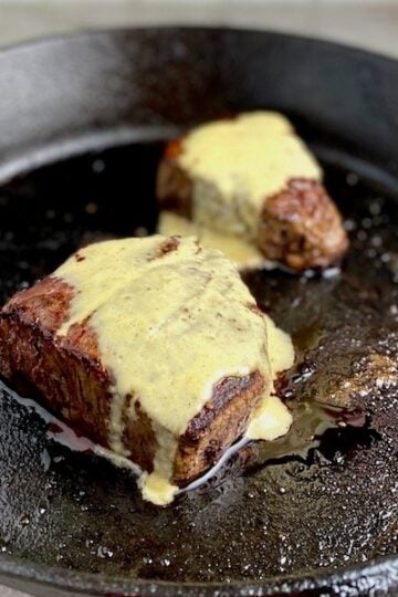 Easy Oven Roasted Steak with Bearnaise Sauce on 100 Days of Real Food