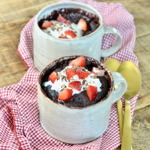 Homemade Chocolate Mug Cake on 100 Days of Real Food