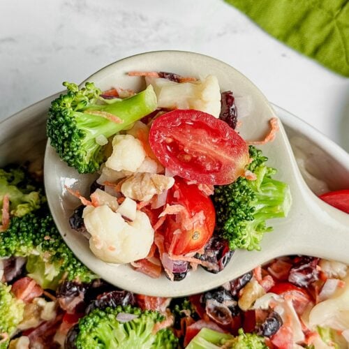 Broccoli cauliflower salad.