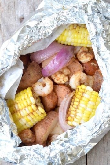 Shrimp Boil Foil Packets on 100 Days of Real Food