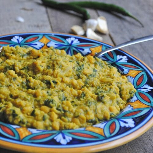 spinach chana dal